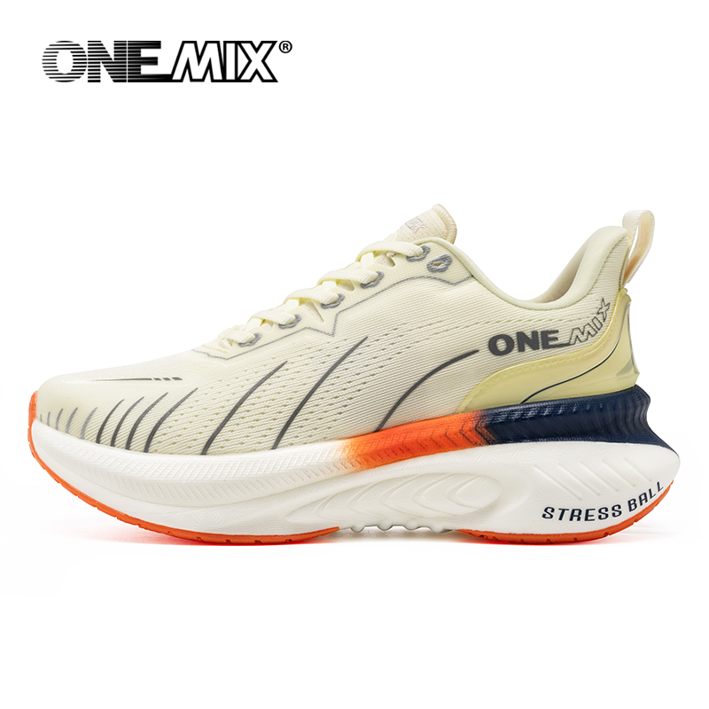 Reflective Night Running Shoes - ONEMIX белые дорожные кроссовки для мужчин