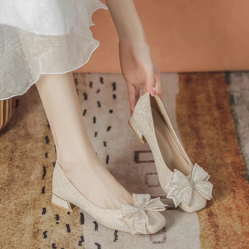 Women'S Shoes - Женские осенние вечерние низкие свадебные туфли