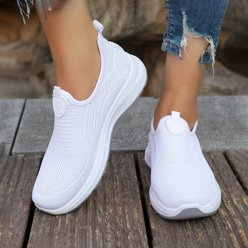Breathable Mesh Athletic Shoes - Женская повседневная спортивная обувь без шнуровки,