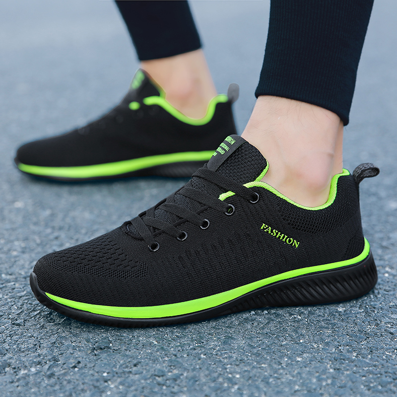 Knit Fabric Lace Up Sneakers - Кроссовки MAEDEF мужские/женские дышащие, повседневная спортивная