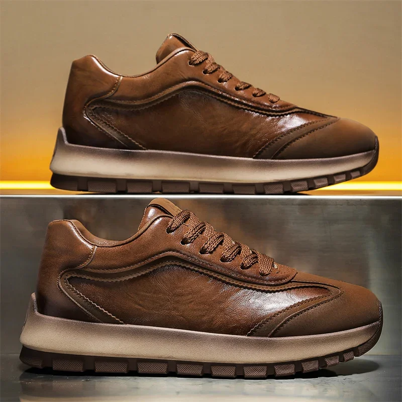 Waterproof Goretex Running Shoes - Роскошные мужские кроссовки, всесезонная кожаная повседневная